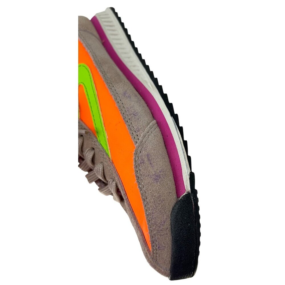 Tretorn Anthropologie Womens Neon Orange & Green Rawlings Sneakers Size US 5 - Picture 7 of 9